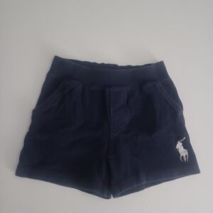 Ralph Lauren Navy Big Horse Logo Shorts Sz 12M